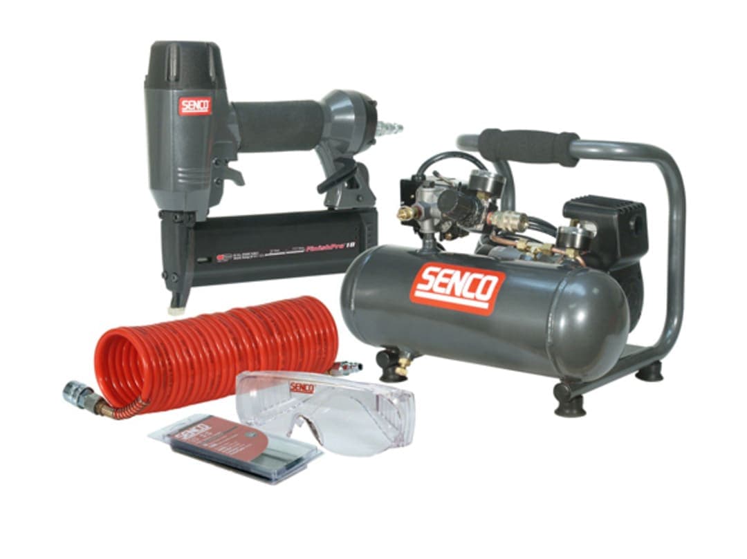Senco Finish Pro 18 Pneumatic Nailer & 1 HP Compressor Kit 110V PC0964UK1