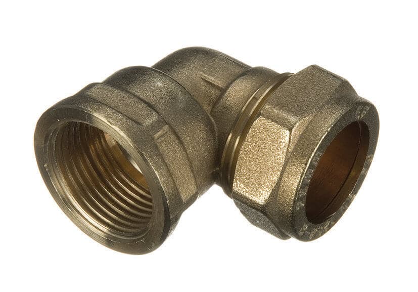 Compression Female Iron Adaptor Bent - 22mm x 1"