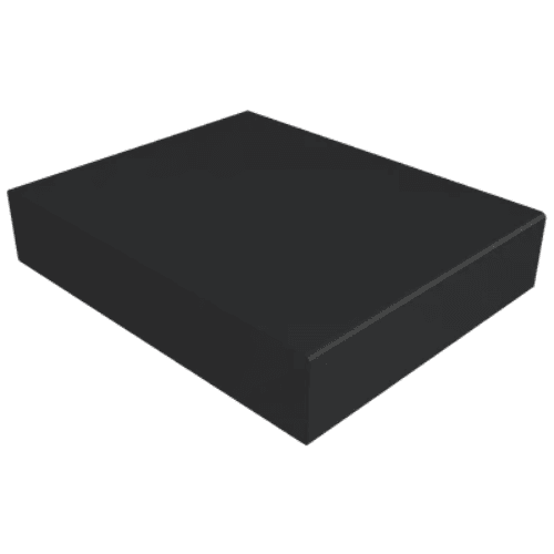 Aluminium Coping Stop End for 200-250mm Wall - 310mm Black (9005 Matt)