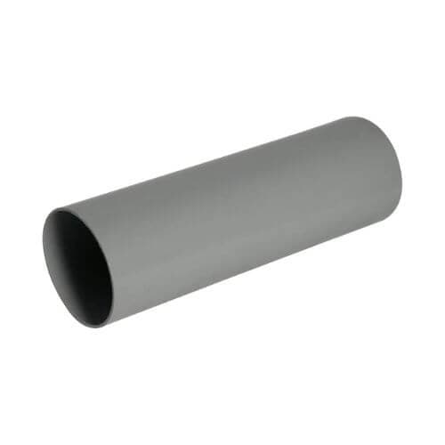 FloPlast Deepflow/ Hi-Cap Downpipe - 80mm x 4mtr Grey