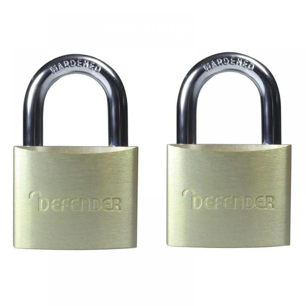 Defender DFAL4T Aluminium Padlock Twin Pack 40Mm