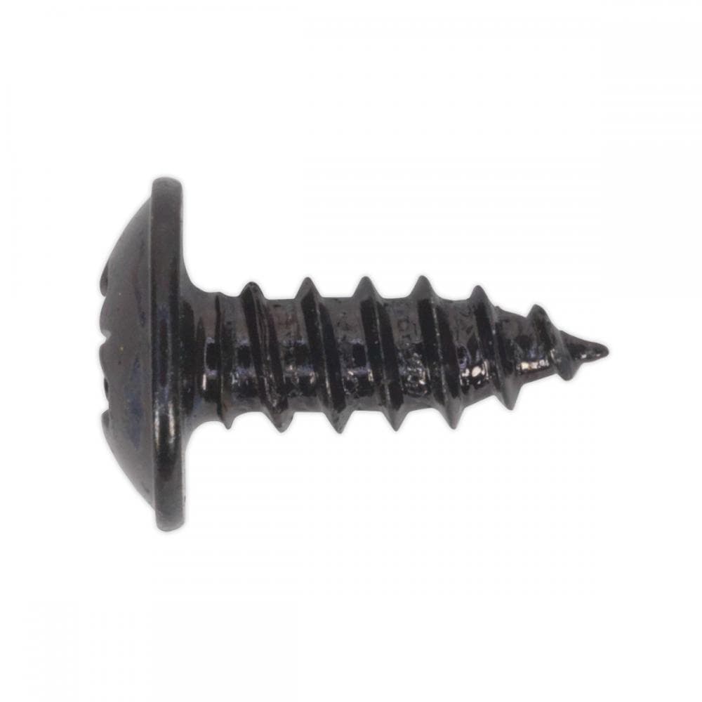 Sealey BST3510 Self-Tapping Screw 3.5 X 10Mm Flanged Head Black Pozi Pack Of 100