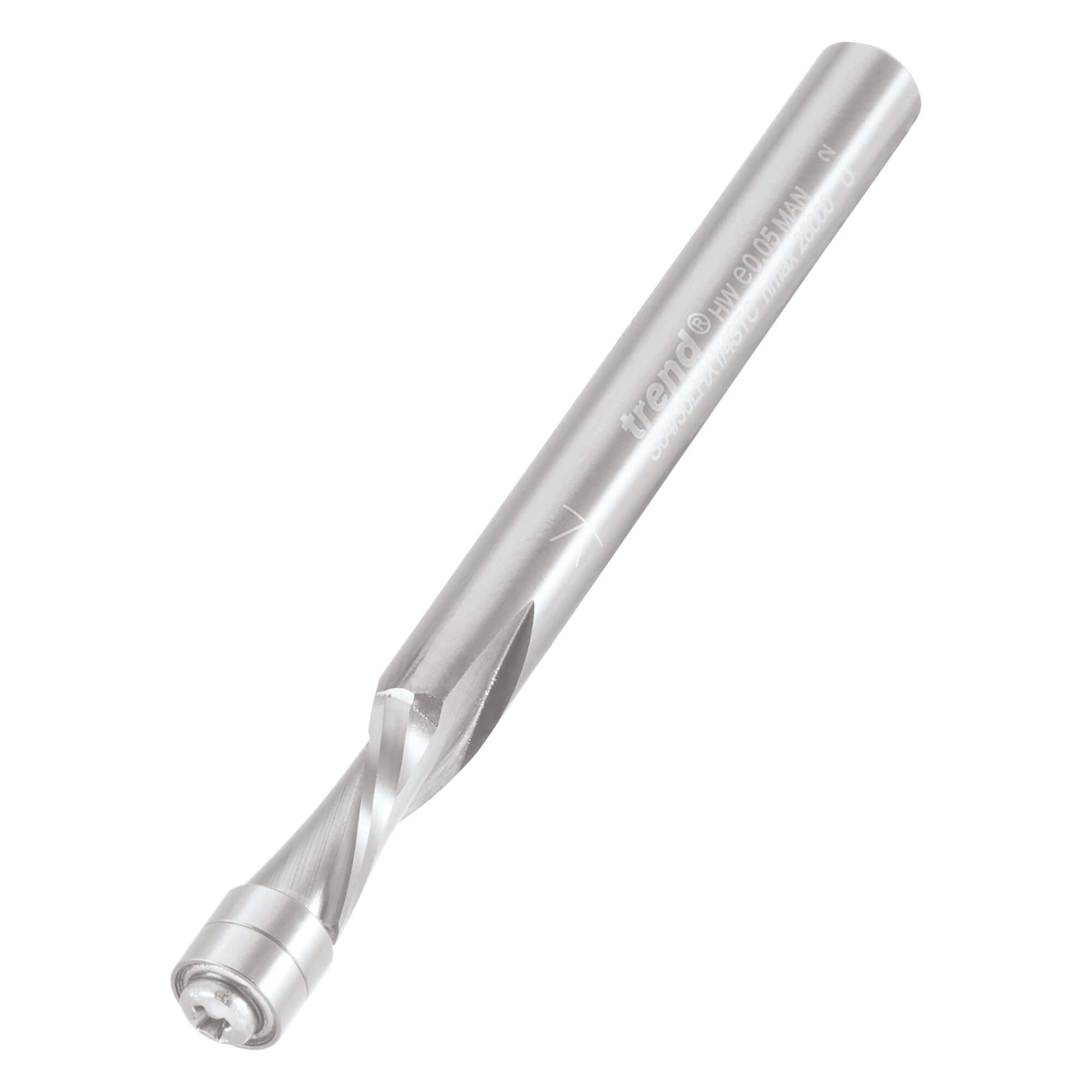Trend Aluminium Guided Spiral 6.3X12.7 Downcut Pk 1 S64/30LHX1/4STC
