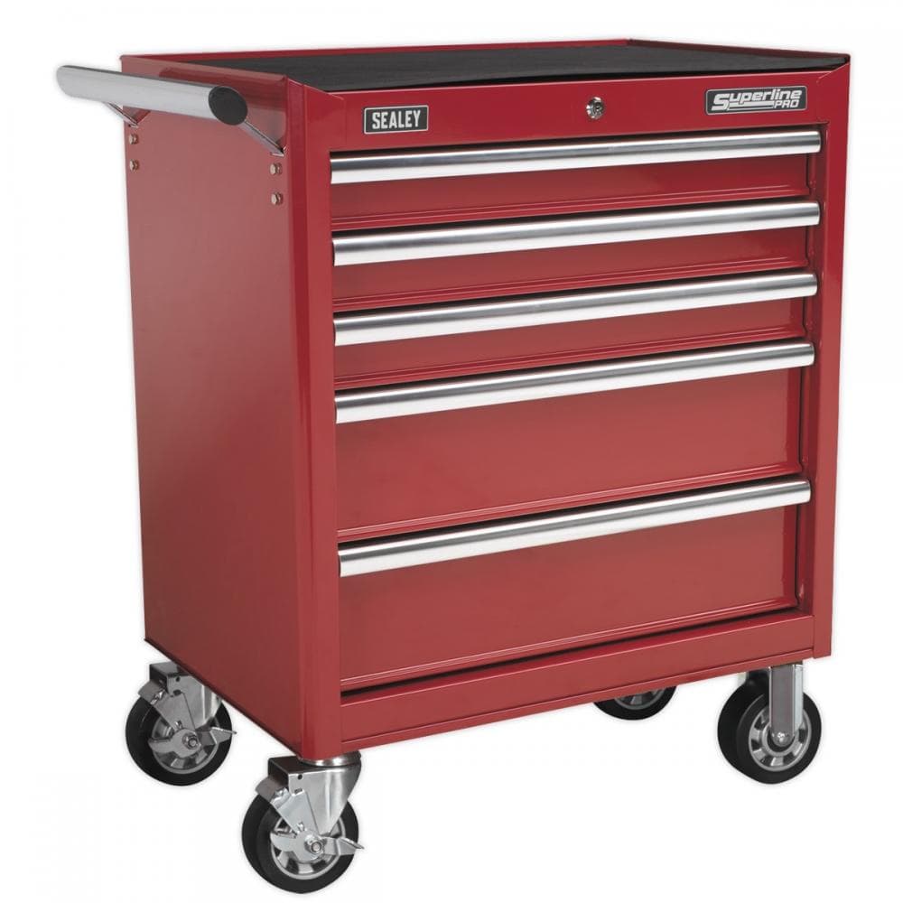 Sealey AP33459 Rollcab 5 Drawer With Ball-Bearing Slides - Red