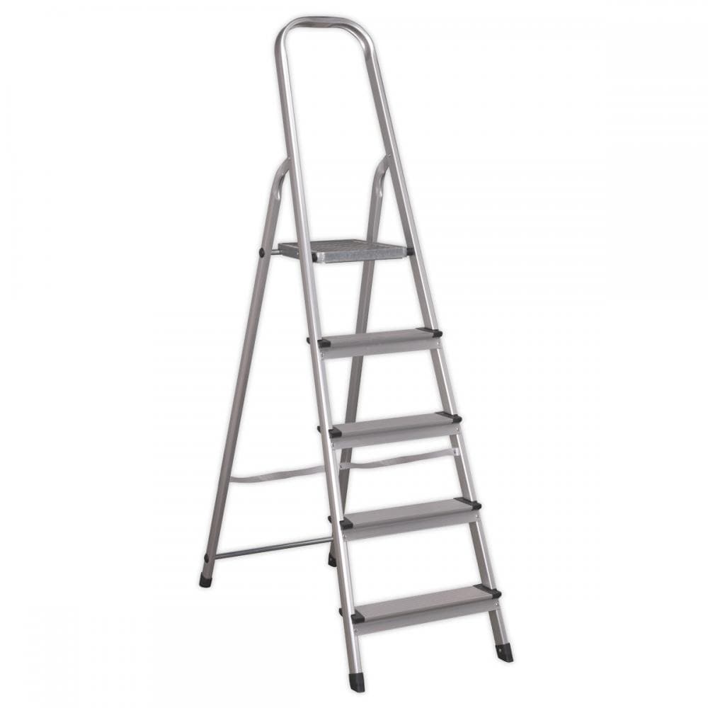 Sealey ASL5 Aluminium Step Ladder 5-Tread En 131