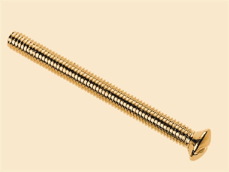 Dencon 1138B10NB Brass Switch/Socket Plate Screws 3.5 X 38Mm (Pack Of 10)