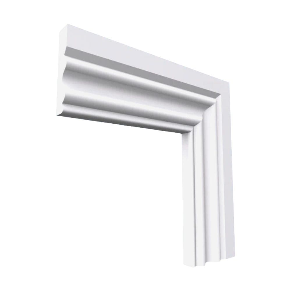 Regency D MDF Architrave White Primed 4200mm x 80mm x 18mm