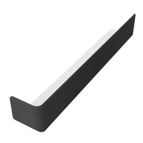 Black Ash Woodgrain Fascia Board External Corner - 300mm