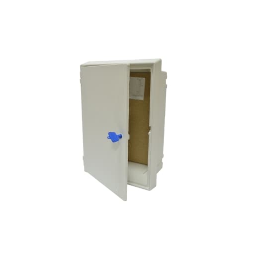 Mitra Flush Electric Meter Box White Box and Door