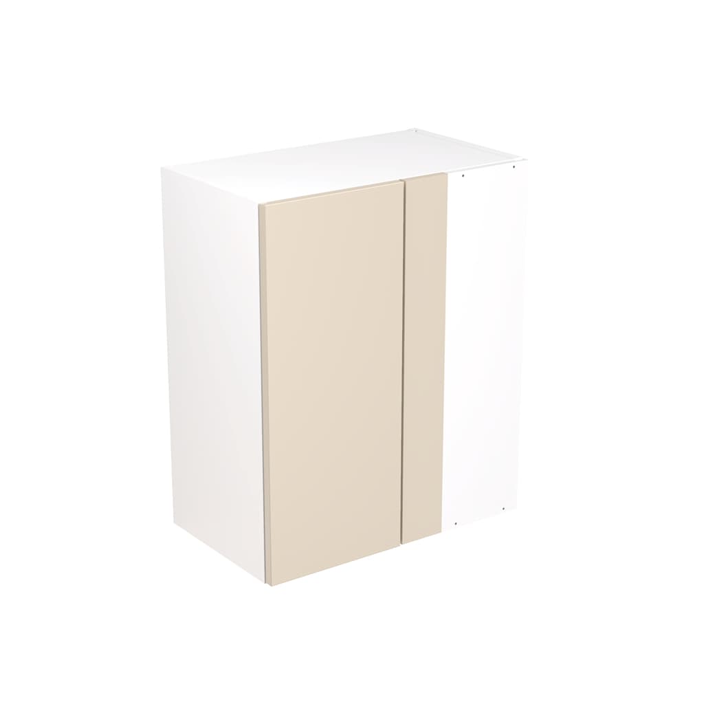 Kitchen Kit Flatpack 600 Blind Corner Wall Kitchen Cabinet Slab Super Gloss Cashmere