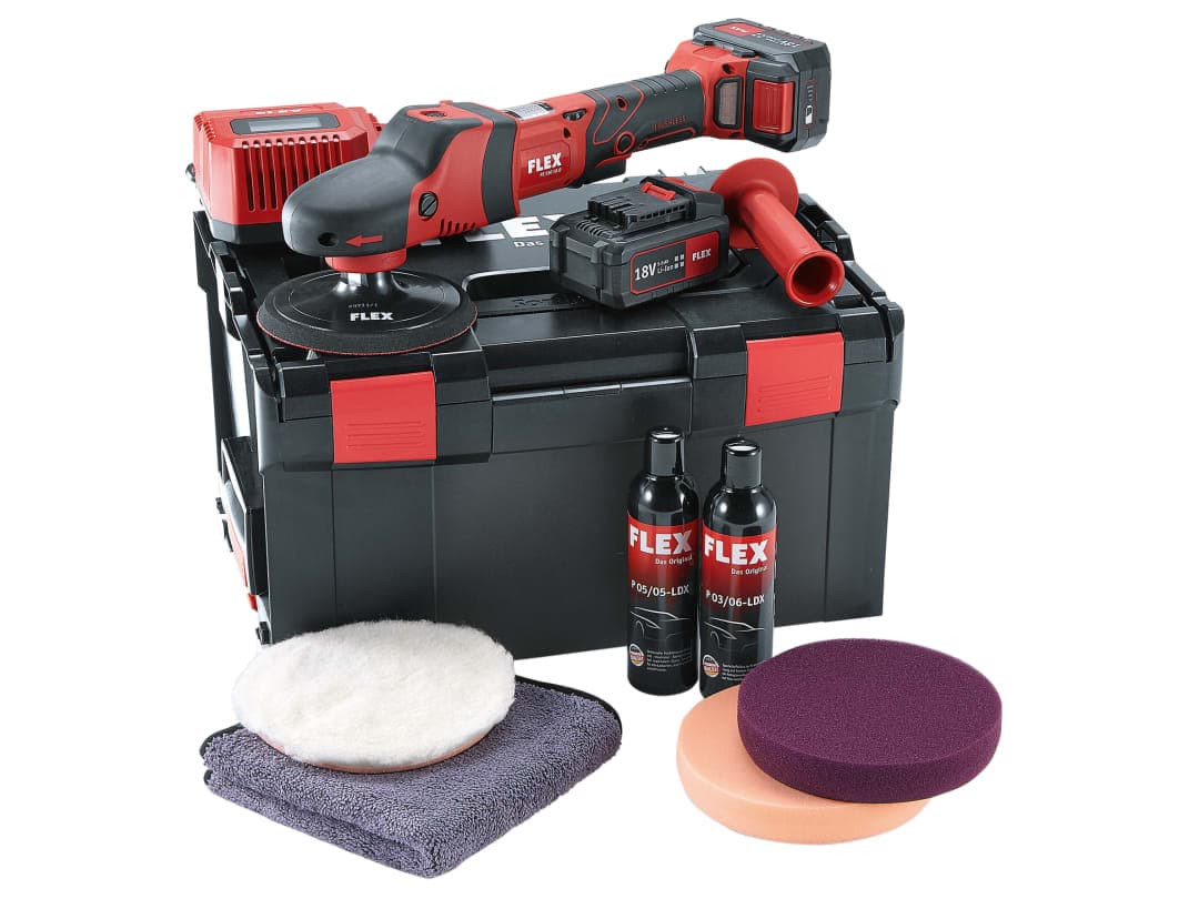 Flex Power Tools Rotary Polisher 150mm 18V 2 x 5.0Ah Li-ion 465119