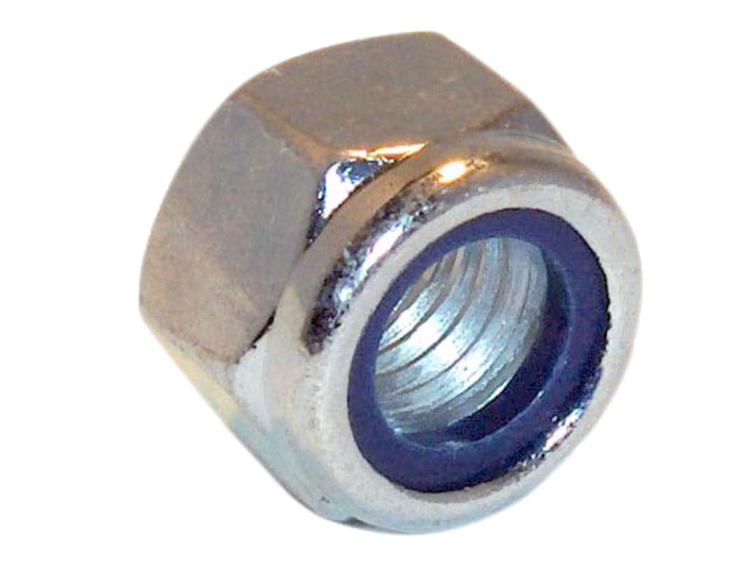 ForgeFix Hexagon Nut & Nylon Insert ZP M4 Bag 100 100NYLOC4