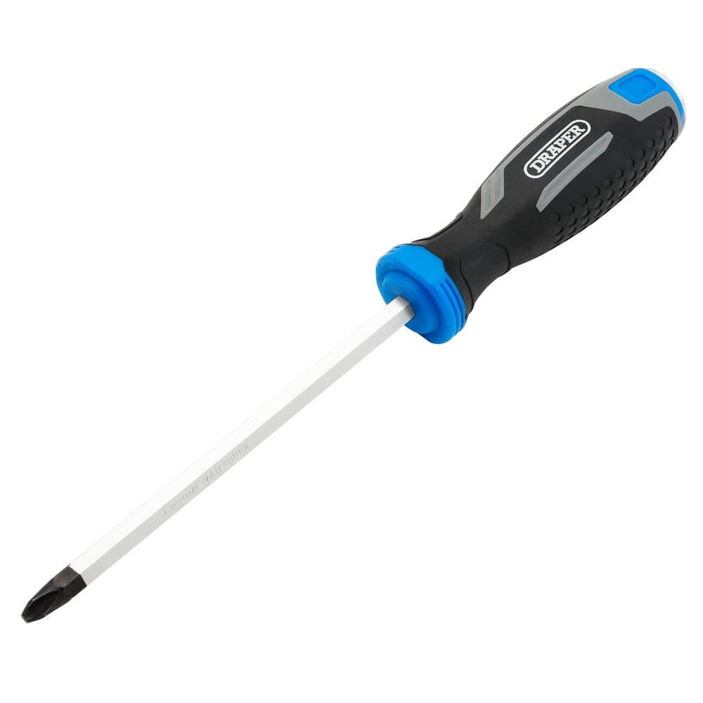 Draper Pound Thru Phillips Soft Grip Screwdriver Ph3 X 150Mm Pk 1 13446