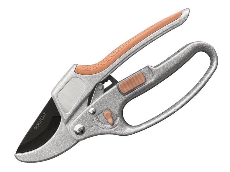 Kent & Stowe Surecut Hardwood Anvil Ratchet Secateurs 70100606