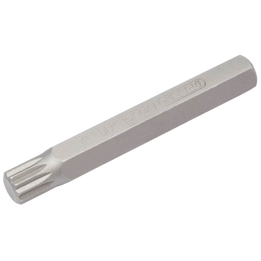 Draper Expert 33348 M10 X 75Mm Spline 10Mm Insert Bit For Mechanicfts Bit Sets each