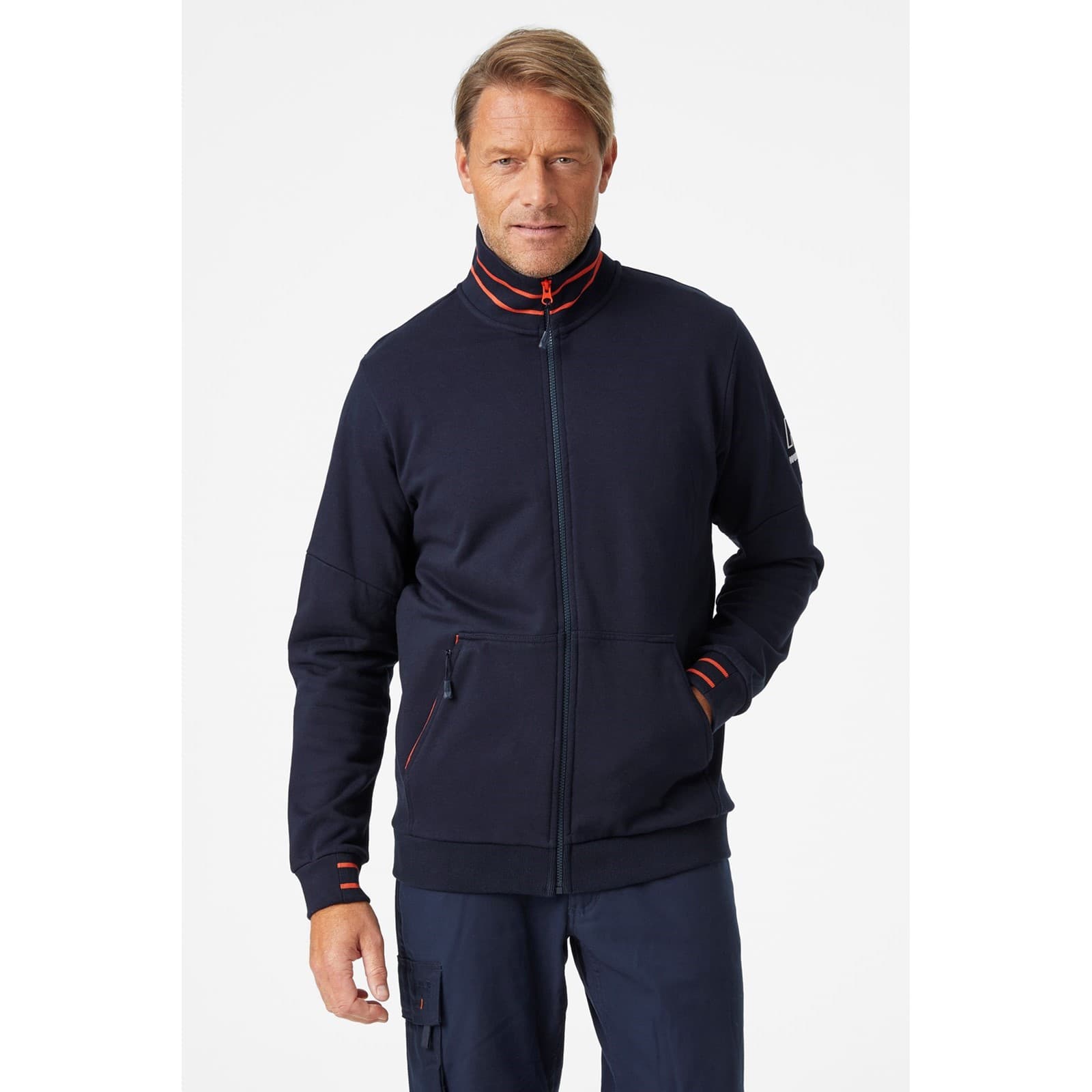 Helly Hansen Workwear Kensington Zip Sweatshirt Size S Navy 36455-67953-03