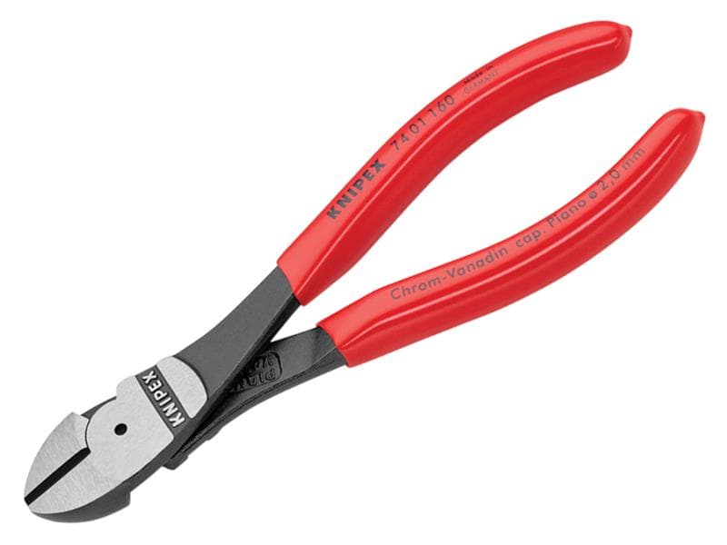Knipex 74 01 160 SB High Leverage Diagonal Cutters Pvc Grips 160Mm