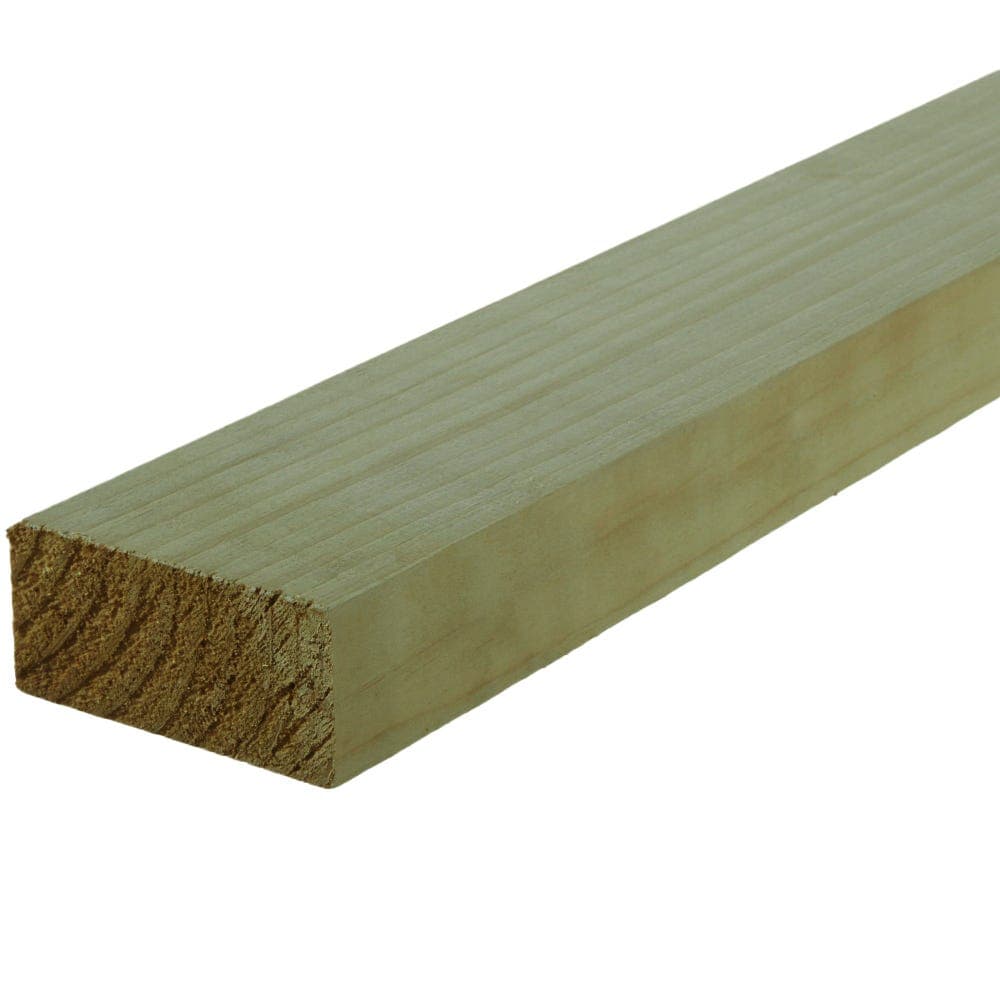 C16 Treated Timber 4200mm x 100mm x 47mm (4in x 2in)