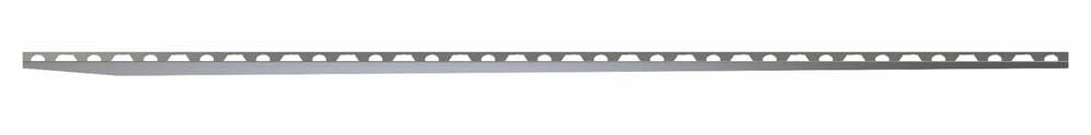 Wedi Fundo Riolito Slope Wedge Floor Profile Stainless Steel Left Hand 1600mm x 10mm