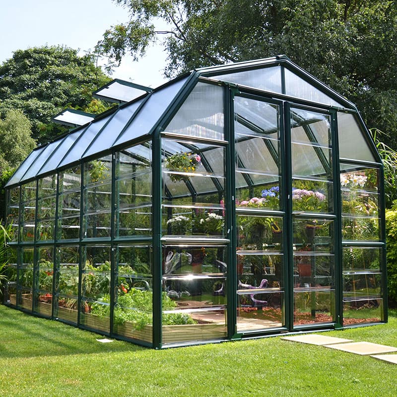 8â x 12â Palram Canopia Rion Grand Gardener Large Polycarbonate Greenhouse (2.4m x 3.6m)