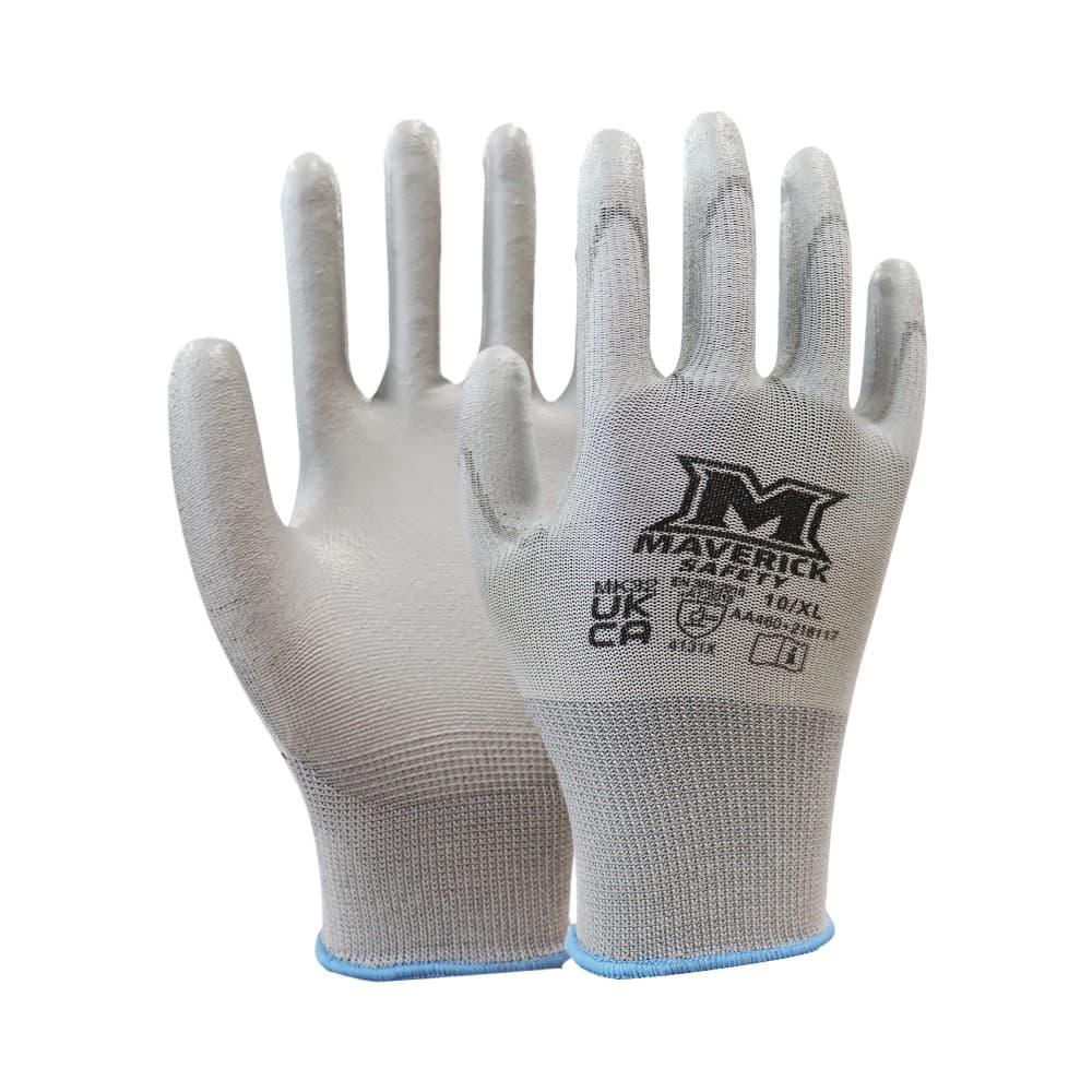 Maverick Grey MK32 Precision Touch Work Gloves, XL