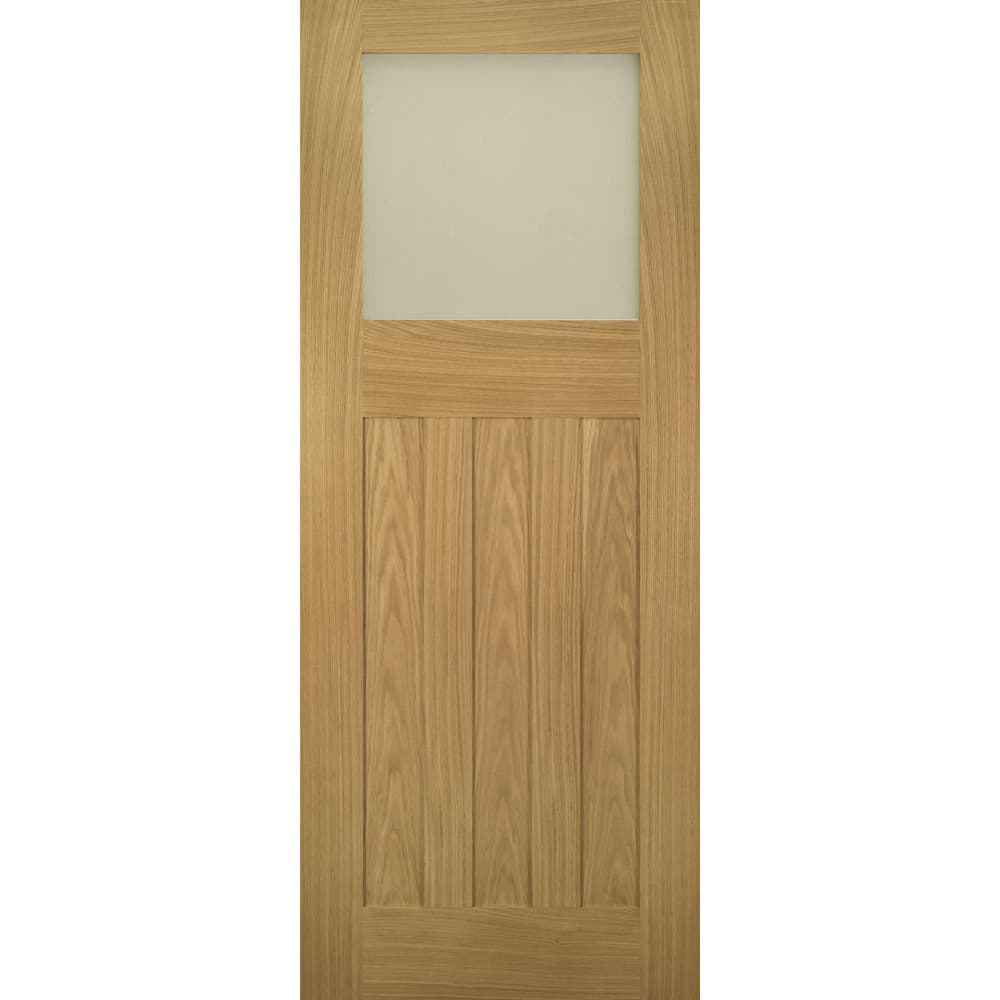Deanta Cambridge Unfinished Oak Obscure Glaze 1981mm x 686mm x 35mm
