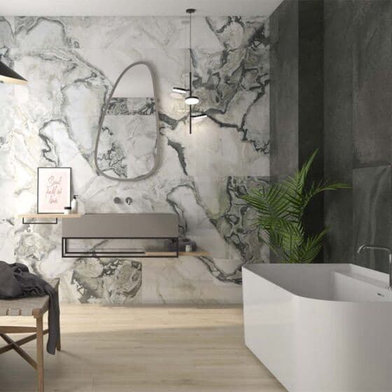 Kinabalu Birch Wood Effect Matt Glazed Porcelain Wall & Floor Tile 20x120cm