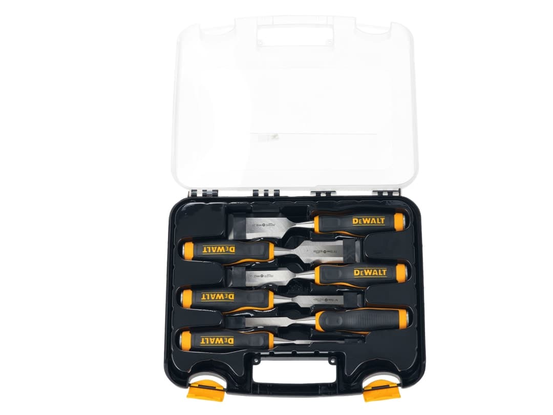 DEWALT Hand Tools Wood Chisel Set, 6 Piece DWHT16852-9