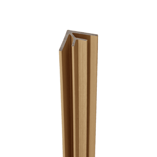 Composite Panel Cladding Internal Corner Trim - 3.6mtr Natural Oak