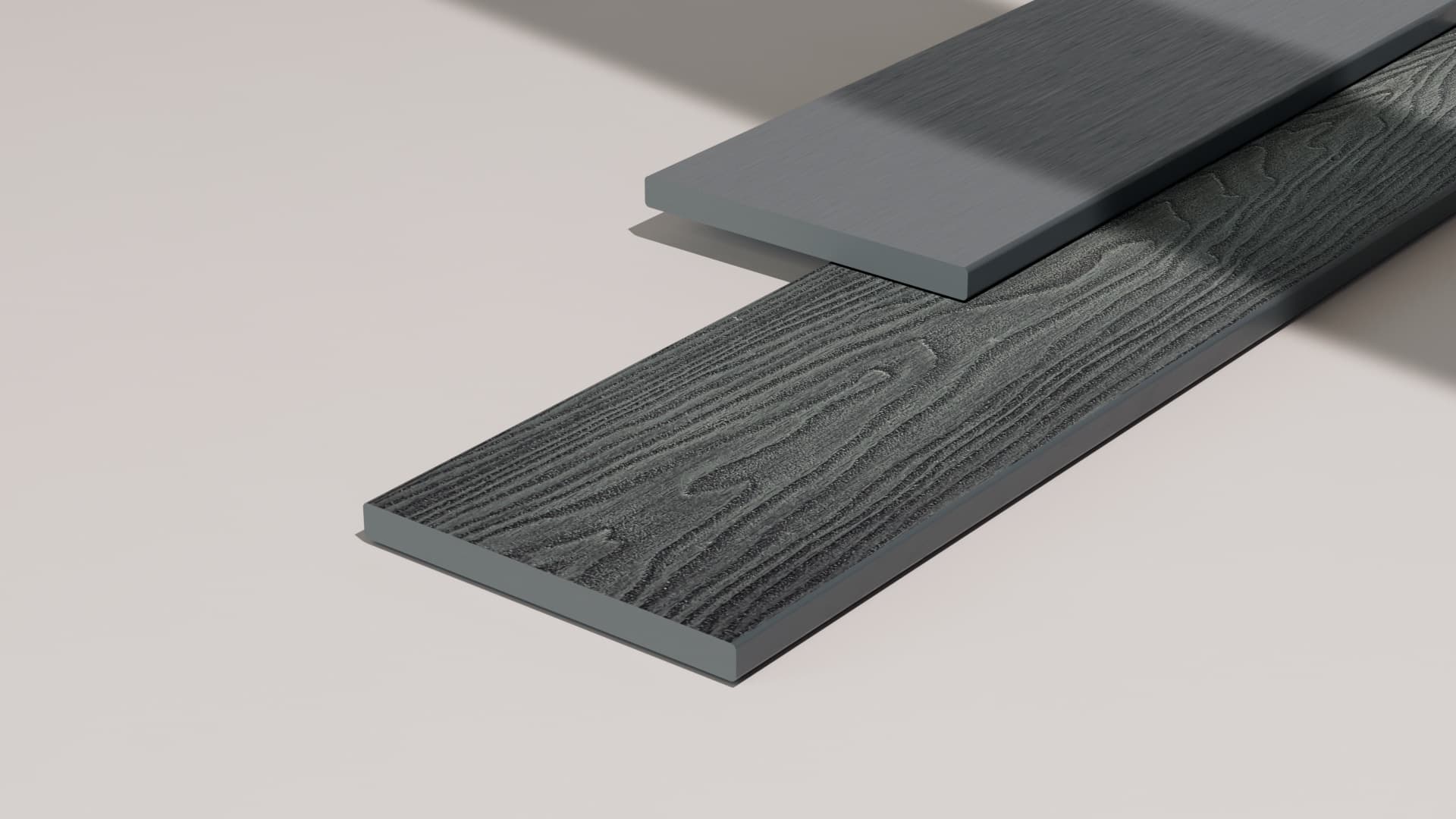 4m Solid Fascia Board Fossil – Mid Grey