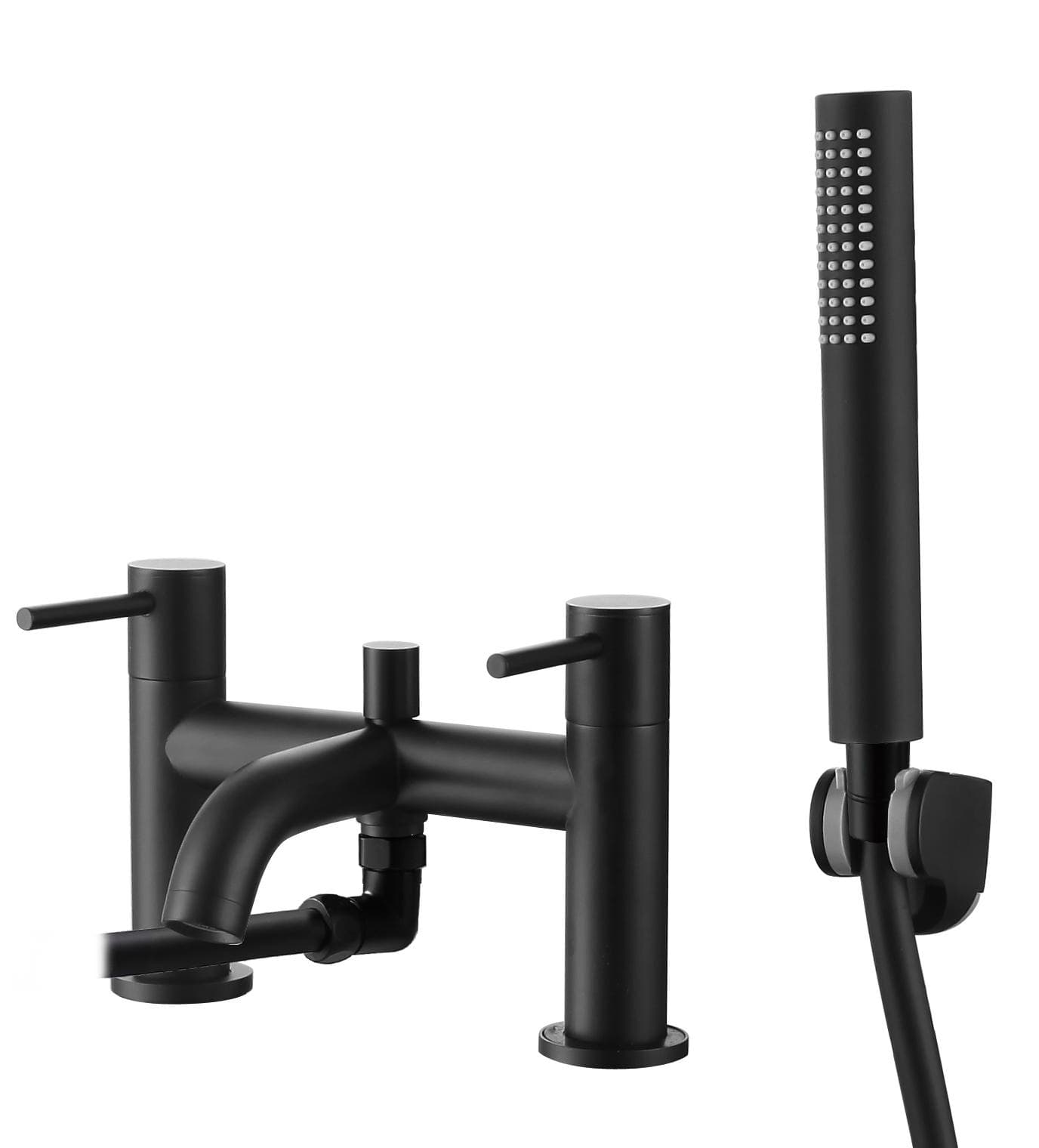 Scylla Round Bath/Shower Mixer - incl. Shower Kit - WRAS - Matte Black