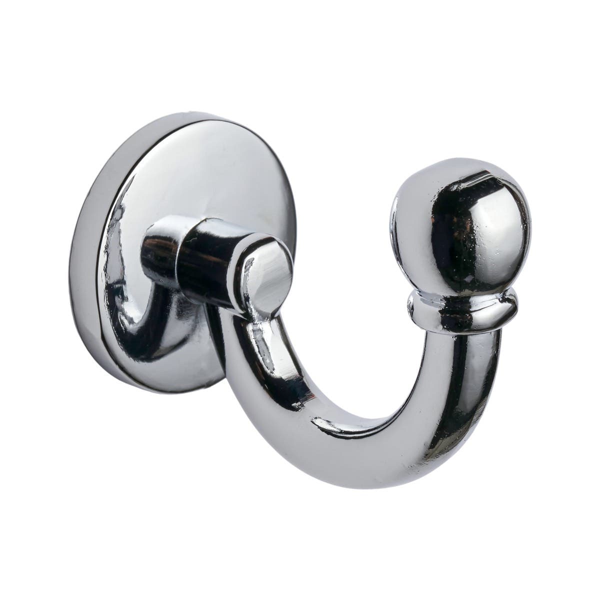 Polished Chrome Plated Screw-in Ball End Single Robe Hook - Wall/Door Moutable - Decohooks