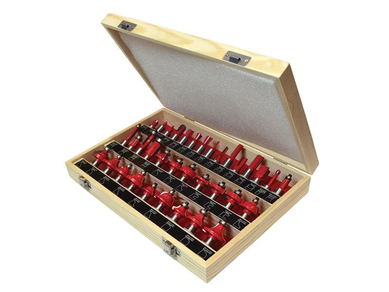 Faithfull 1/2In Tct Router Bit Set 35 Piece