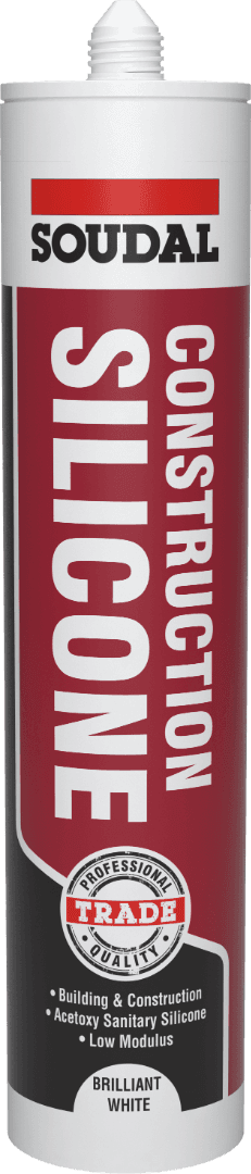 Soudal Construction Silicone Brilliant White 290Ml 152977