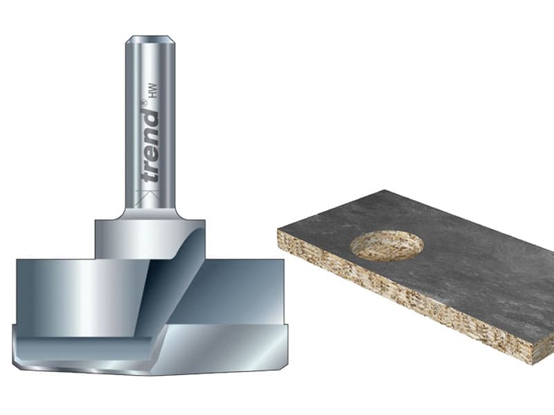 Trend T421/35X1/4TC T421/35 X 1/4 Tct Hinge Sinking Bit 35Mm Diameter