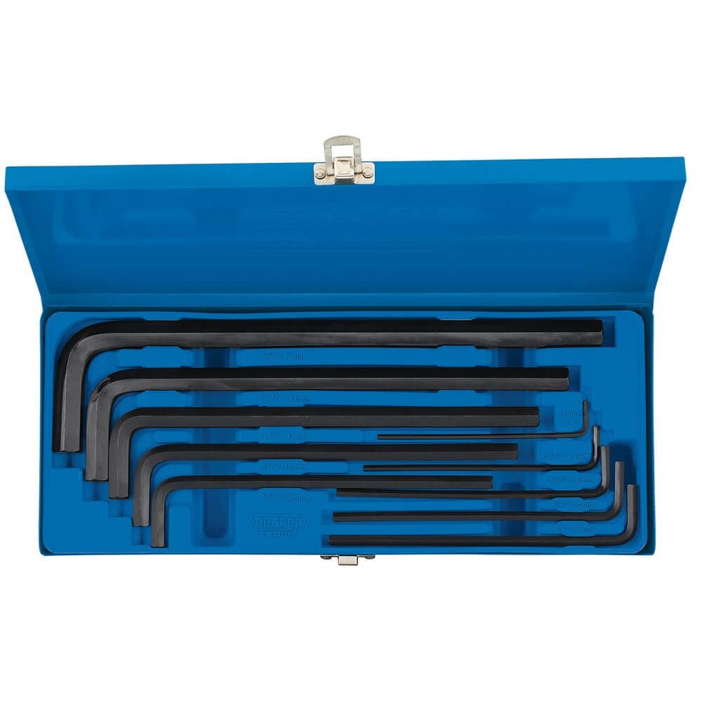 Draper 33895 Metric Extra Long Pattern Hexagon Key Set (10 Piece) per set