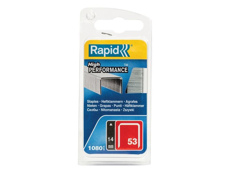 Rapid 40109506 53/14B 14Mm Galvanised Staples (Pack 1080)