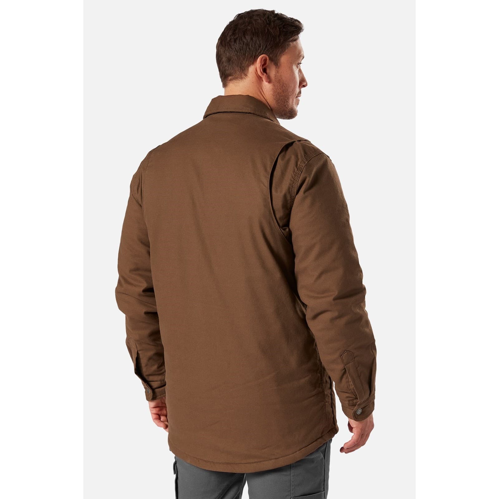 Dickies Flex Duck Shirt Jacket Size Med Brown 36233-67591-04