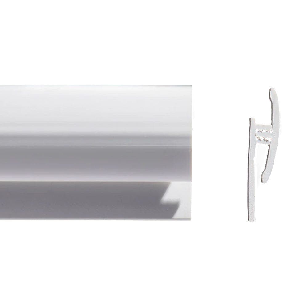 Altro Whiterock Two-part Cut Tile Transition Trim White 2500mm - A832/25
