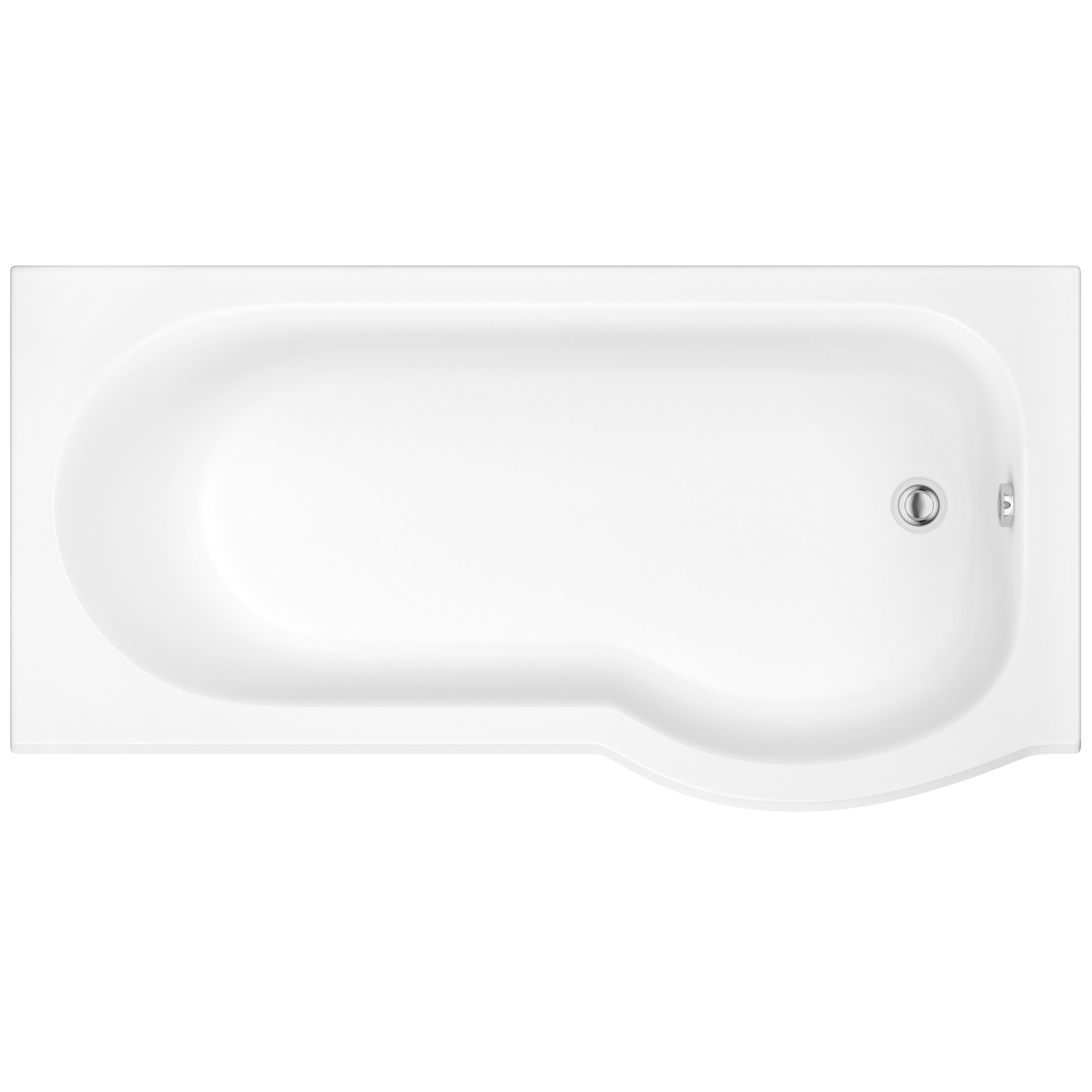 Bathrooms From Travis Perkins Rothay Evo P Shower Bath 1700mm RH