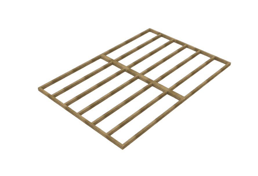 Shed Base 12ft x 8ft Installed