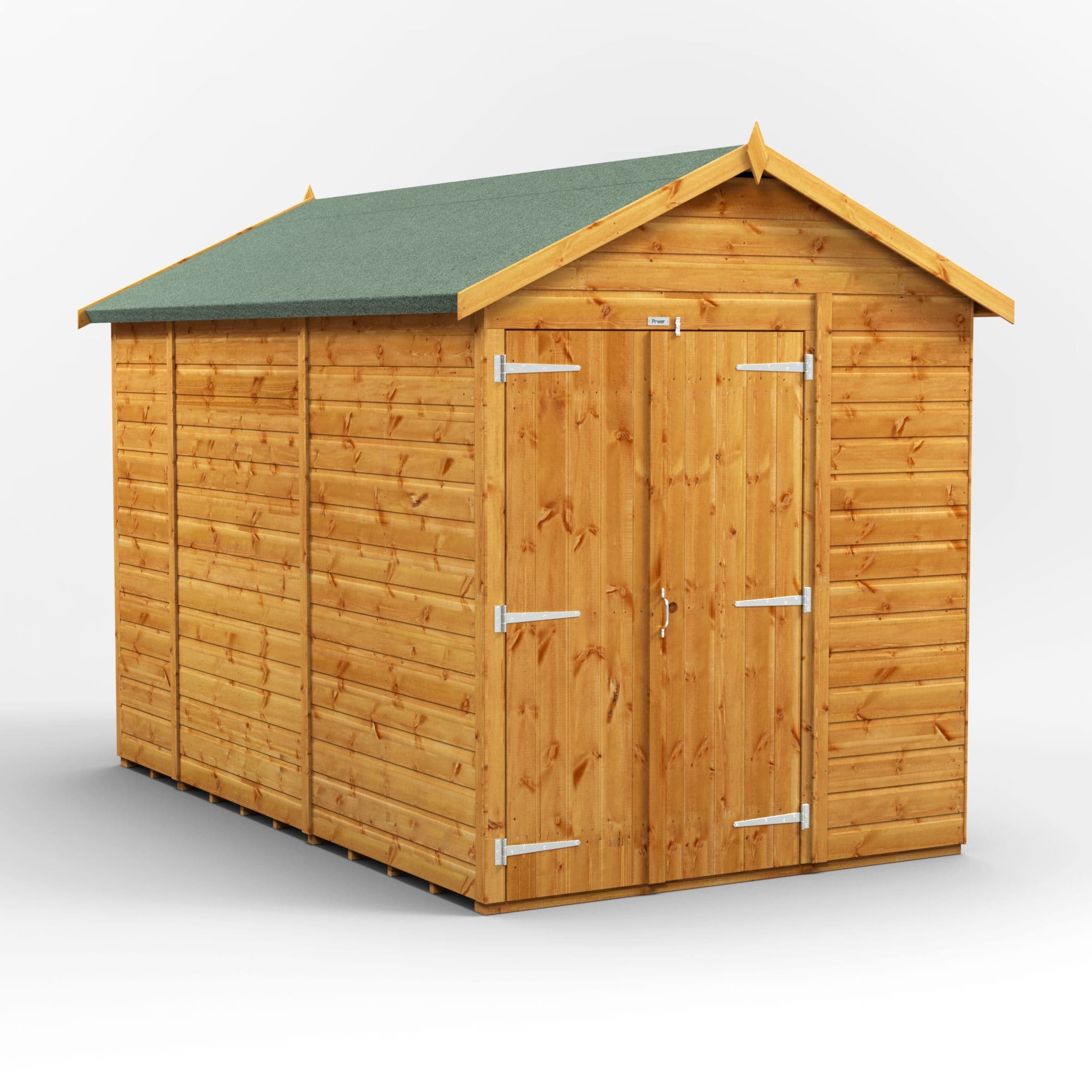 10 x 6 Power Windowless Apex Double Door