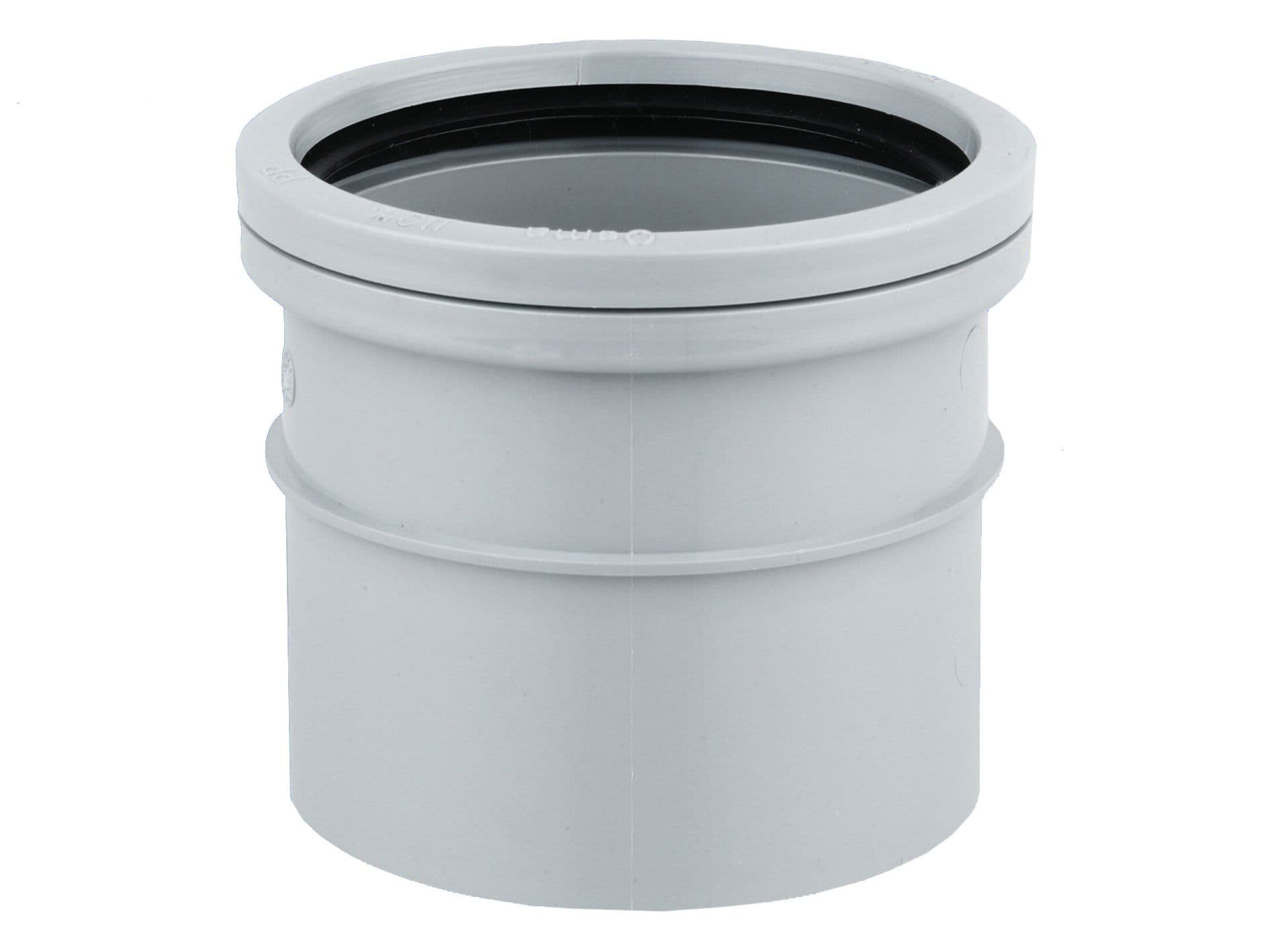 Osma Wavin OsmaSoil S/SW single socket coupler 110mm grey