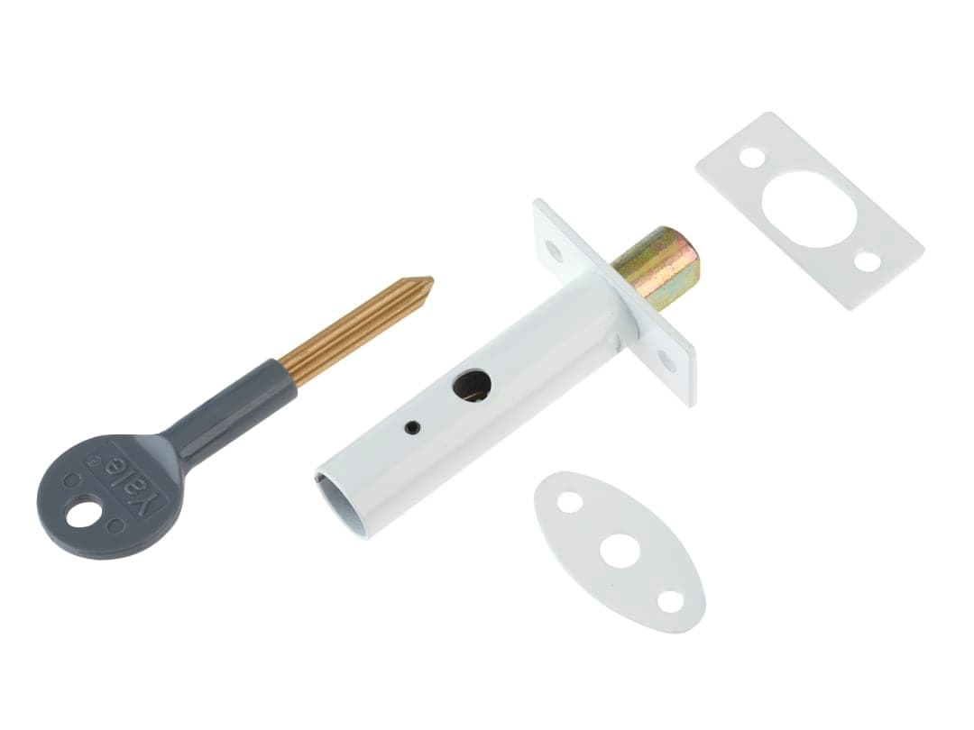 Yale Locks PM444 Door Security Bolt White Finish Visi of 1 7.20444E+11