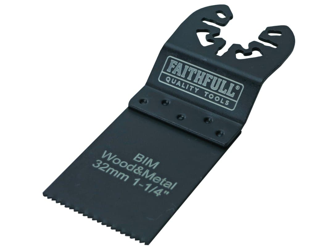 Faithfull Bi-Metal Flush Cut Wood/Metal Blades 32mm (Pack 5) FAIMFWM32B