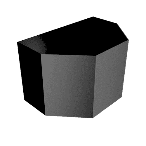 Aluminium Round Swaged Apollo Hopper - 76mm PPC Finish Black (9005 Matt)
