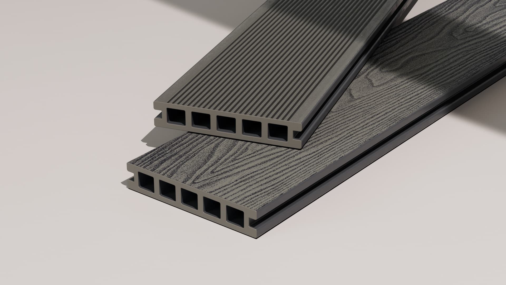2.4m Dove – Light Grey Composite Decking – HR Dek 140