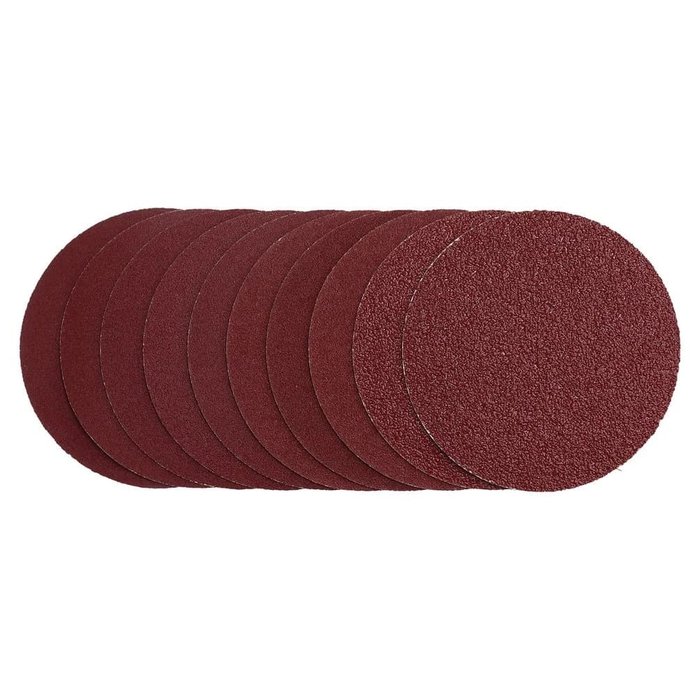 Draper 03158 Sanding Discs 125Mm Hook & Loop Assorted Grit - 40G 80G 120G 240G (Pack Of 10) 1