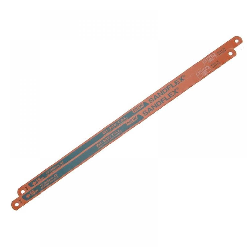 Bahco 3906-300-18-2P 3906 Sandflex® Hacksaw Blades 300Mm (12In) X 18 Tpi (Pack 2)