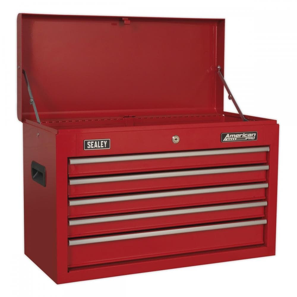 Sealey AP225 Topchest 5 Drawer With Ball-Bearing Slides - Red